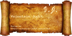 Veinstein Judit névjegykártya